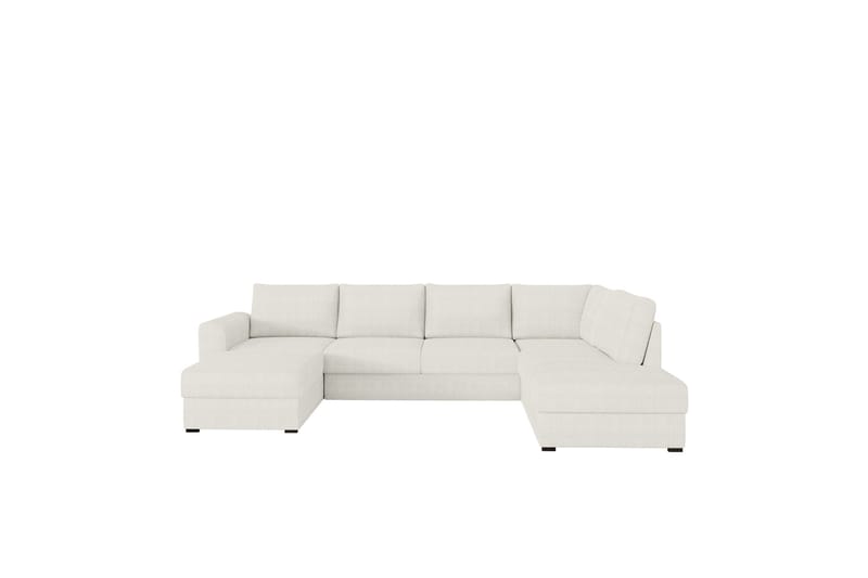Taberk Soffa med Divan och Schäslong 4-sits, Vit