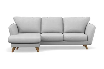Trend Lyx 3-sits Vänstervänd L-formad Divansoffa i Tyg