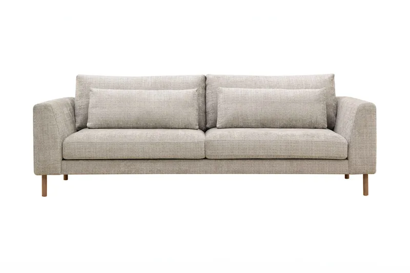 Florenz 3-sits Soffa i Chenille - Grå / Beige - Products - Möbler - Soffa - 3 sits soffa