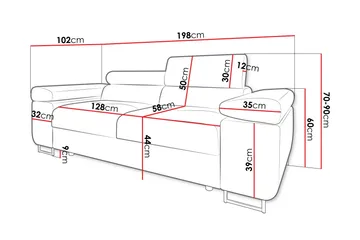 Gabina Soffa 2-sits - Vit - Products - Möbler - Soffa - 2 sits soffa