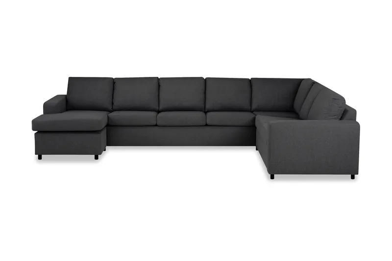 Crazy 6-sits Vänstervänd U-formad X-Large Hörnsoffa med divan i Tyg - Mörkgrå - Products - Möbler - Soffa - Hörnsoffa - Hörnsoffa med divan