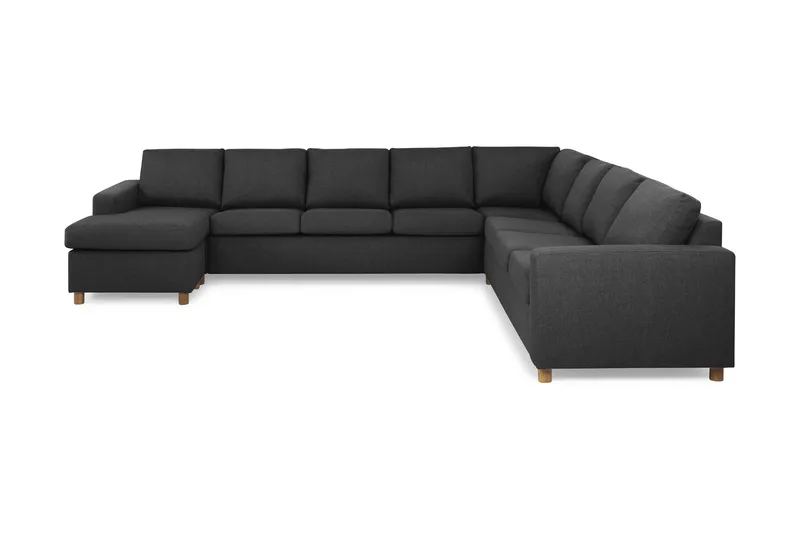 Crazy 7-sits Vändbar U-formad XX-Large Hörnsoffa med divan i Tyg - Antracit - Products - Möbler - Soffa - Hörnsoffa