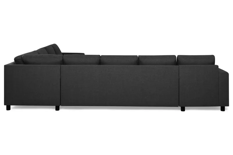 Crazy 7-sits Vändbar U-formad XX-Large Hörnsoffa med divan i Tyg - Mörkgrå / Antracit - Products - Möbler - Soffa - Hörnsoffa - Hörnsoffa med divan
