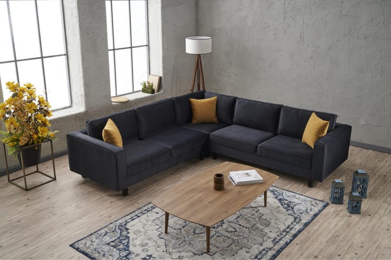 Kaletea Soffa m. Divan 4-sits - Mörkgrå - Products - Möbler - Soffa - Hörnsoffa