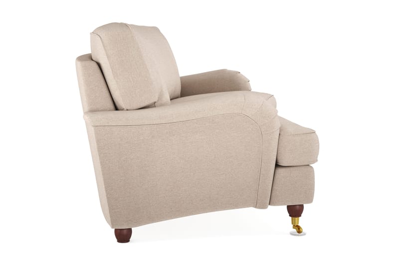 Howard Lyx 3-sits Svängd Tygsoffa - Beige - Products - Möbler - Soffa - 3 sits soffa