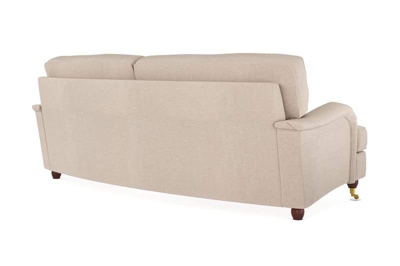 Howard Lyx 3-sits Svängd Tygsoffa - Beige - Products - Möbler - Soffa - 3 sits soffa