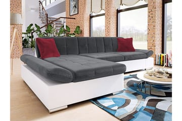 Kintore 3-sits Hörnsoffa White/Grey - Products - Möbler - Soffa - Skinnsoffa