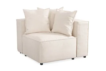 Cubo 1-sits Högermodul i Tyg 108 cm bred, Beige