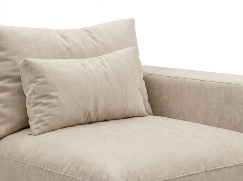 Dubai Armstöd Höger i Chenille - Beige - Products - Möbler - Soffa - Modulsoffa - Övriga moduler till modulsoffa