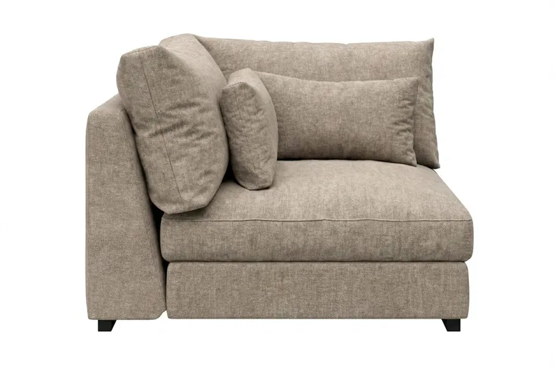 Dubai Hörnmodul i Tyg Extra Djup - Beige/Grå - Products - Möbler - Soffa - Modulsoffa - Hörnmodul
