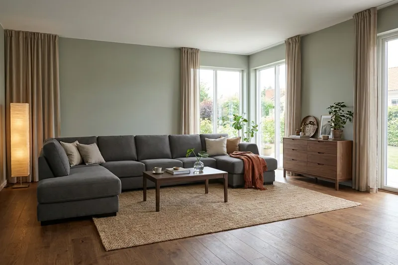 Optus 6-sits U-soffa med Divan och schäslong höger - Mörkgrå - Products - Möbler - Soffa - U-soffa
