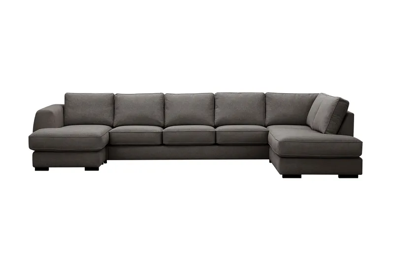 Optus 6-sits U-soffa med Divan och schäslong vänster - Mörkgrå - Products - Möbler - Soffa - U-soffa