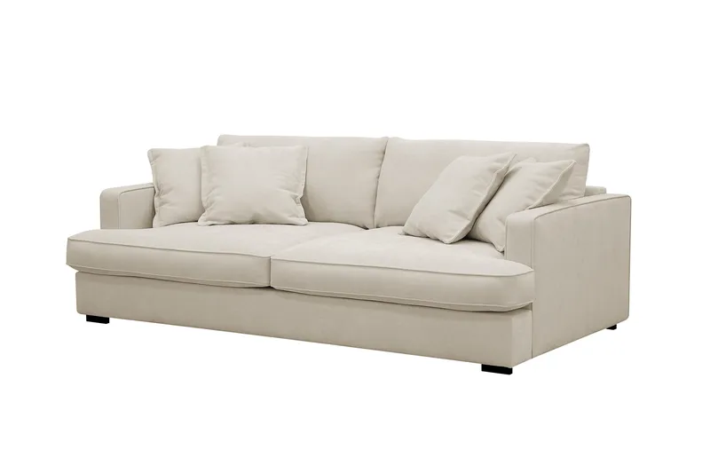 Rossita Lyx 2,5-sits Extra djup Soffa i Tyg - Beige - Products - Möbler - Soffa - 3 sits soffa
