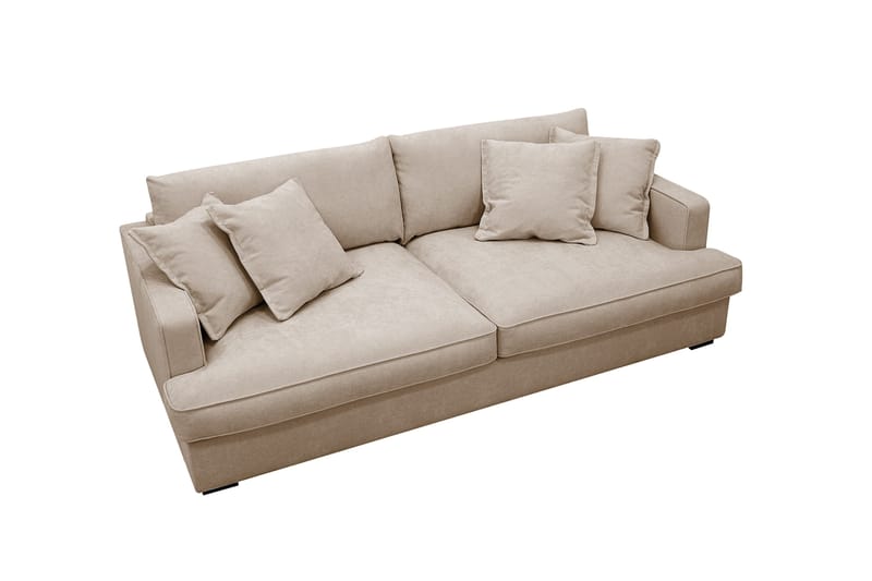 Rossita Lyx 2,5-sits Extra djup Soffa i Tyg - Ljusbrun - Products - Möbler - Soffa - 3 sits soffa