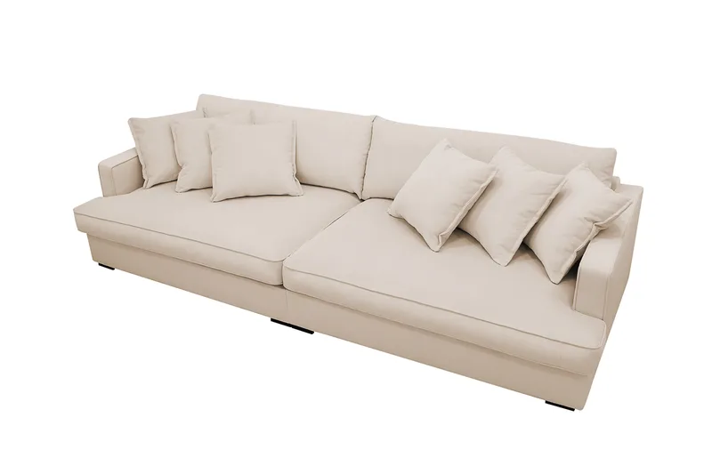 Rossita Lyx 3,5-sits Extra djup Soffa i Manchester - Beige - Products - Möbler - Soffa - 4 sits soffa