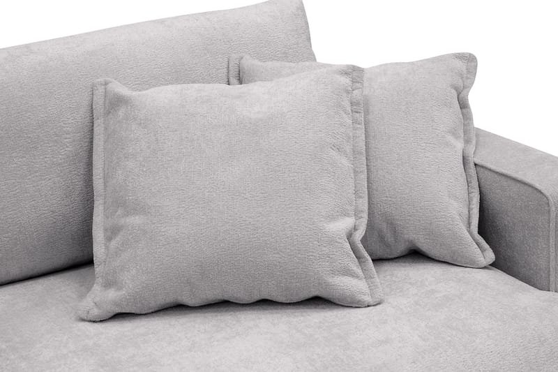 Rossita Lyx 3-sits Extra djup Soffa i Chenille - Grå - Products - Möbler - Soffa - 3 sits soffa