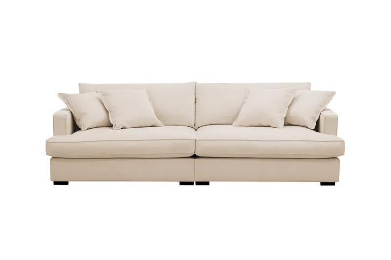 Rossita Lyx 3-sits Extra djup Soffa i Manchester - Beige - Products - Möbler - Soffa - 3 sits soffa