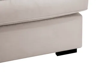 Rossita Lyx 3-sits Extra djup Soffa i Sammet - Beige - Products - Möbler - Soffa - 3 sits soffa