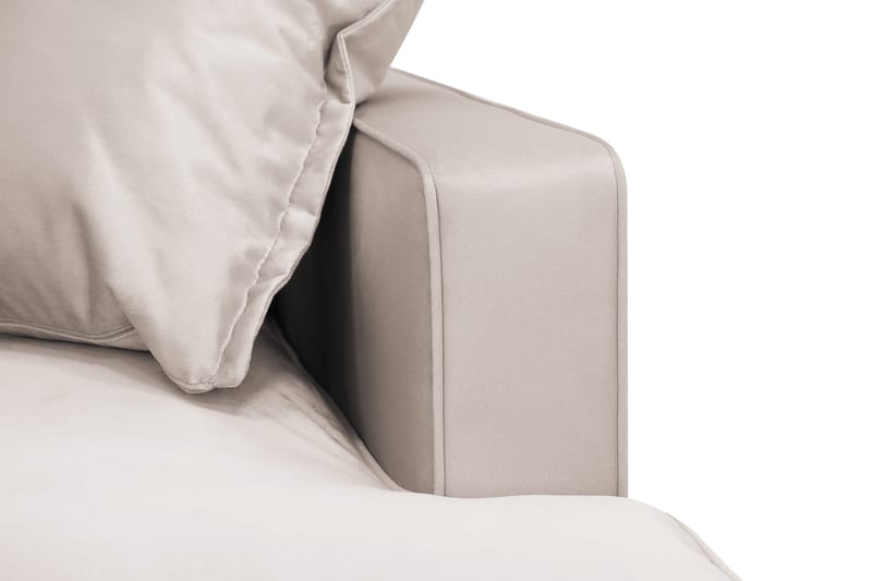Rossita Lyx 3-sits Extra djup Soffa i Sammet - Beige - Products - Möbler - Soffa - 3 sits soffa