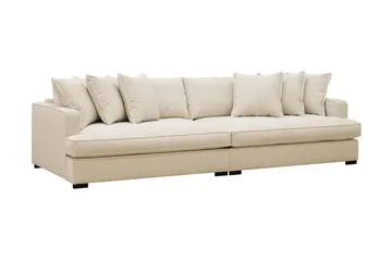 Rossita Lyx 4-sits Extra djup Soffa i Chenille - Beige - Products - Möbler - Soffa - 4 sits soffa