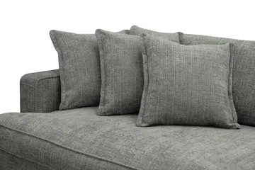 Rossita Lyx 4-sits Extra djup Soffa i Chenille - Grå - Products - Möbler - Soffa - 4 sits soffa