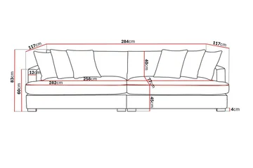 Rossita Lyx 4-sits Extra djup Soffa i Manchester - Products - Möbler - Soffa - 4 sits soffa