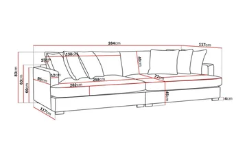 Rossita Lyx 4-sits Extra djup Soffa i Manchester - Products - Möbler - Soffa - 4 sits soffa