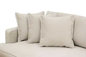 Rossita Lyx 4-sits Extra djup Tygsoffa - Beige - Products - Möbler - Soffa - 4 sits soffa