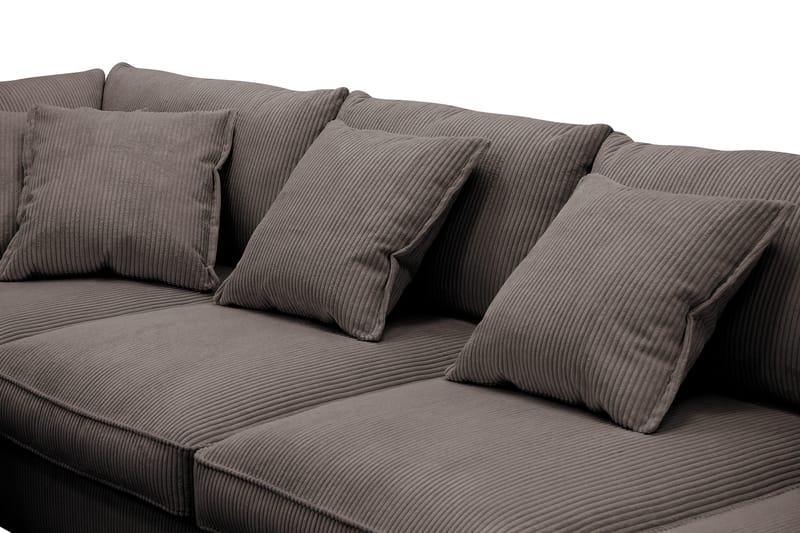 Rossita Lyx 5-sits Högervänd U-formad Extra djup Soffa med Divan och Schäslong i Manchester - Brun - Products - Möbler - Soffa - U-soffa