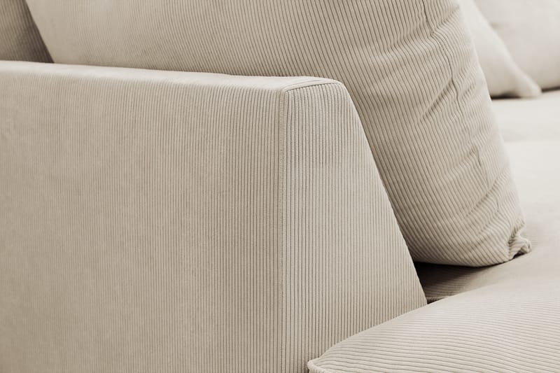 Rossita Lyx 5-sits Högervänd U-formad Extra djup Soffa med Divan och Schäslong i Manchester - Kräm - Products - Möbler - Soffa - U-soffa