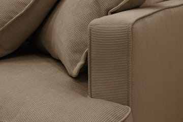 Rossita Lyx 5-sits H ögervänd U-formad Extra djup Soffa med Divan och Schäslong i Manchester - Ljusbrun - Products - Möbler - Soffa - U-soffa