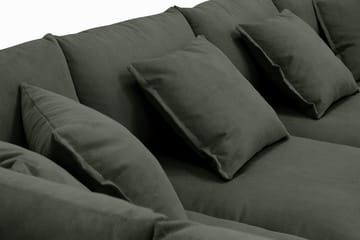 Rossita Lyx 5-sits Högervänd U-formad Extra djup Soffa med Divan och Schäslong i Manchester - Mörkgrön - Products - Möbler - Soffa - U-soffa