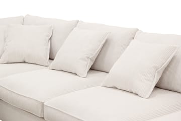 Rossita Lyx 5-sits Högervänd U-formad Extra djup Soffa med Divan och Schäslong i Manchester - Naturvit - Products - Möbler - Soffa - U-soffa