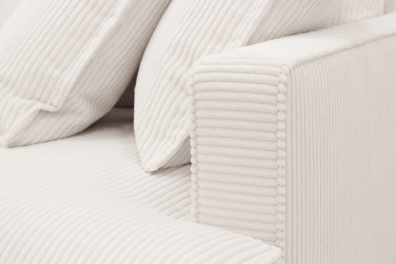 Rossita Lyx 5-sits Högervänd U-formad Extra djup Soffa med Divan och Schäslong i Manchester - Naturvit - Products - Möbler - Soffa - U-soffa