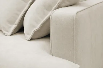 Rossita Lyx 5-sits Högervänd U-formad Extra djup Soffa med Divan och Schäslong i Tyg - Beige - Products - Möbler - Soffa - U-soffa