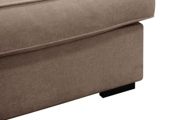 Rossita Lyx 5-sits Högervänd U-formad Extra djup Soffa med Divan och Schäslong i Tyg - Mörkbrun - Products - Möbler - Soffa - U-soffa