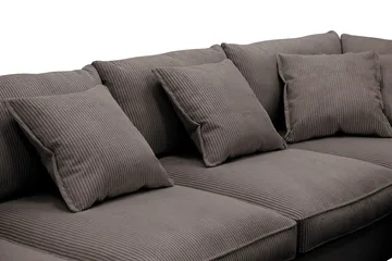 Rossita Lyx 5-sits Vänsterv änd U-formad Extra djup Soffa med Divan och Schäslong i Manchester - Brun - Products - Möbler - Soffa - U-soffa