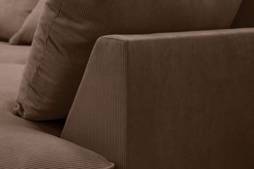 Rossita Lyx 5-sits Vänstervänd U-formad Extra djup Soffa med Divan och Schäslong i Manchester - Mörkbrun - Products - Möbler - Soffa - U-soffa
