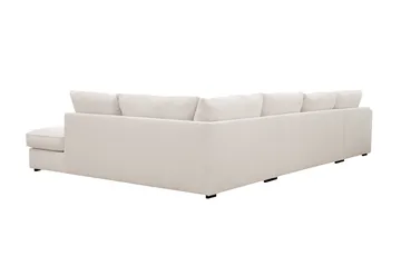 Rossita Lyx 5-sits Vänstervänd U-formad Extra djup Soffa med Divan och Schäslong i Manchester - Naturvit - Products - Möbler - Soffa - U-soffa
