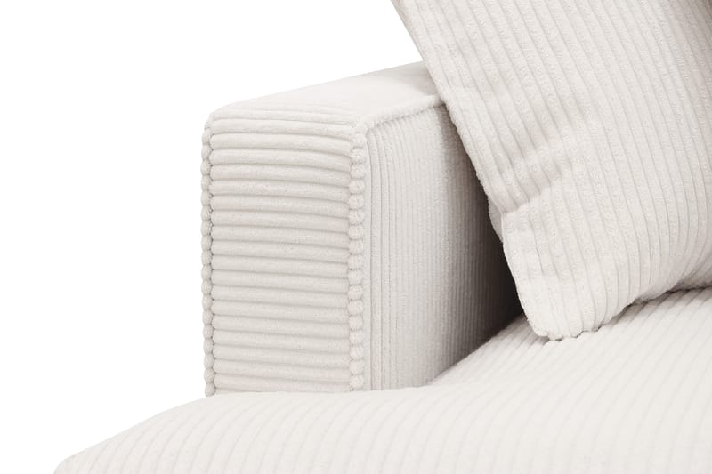 Rossita Lyx 5-sits Vänstervänd U-formad Extra djup Soffa med Divan och Schäslong i Manchester - Naturvit - Products - Möbler - Soffa - U-soffa