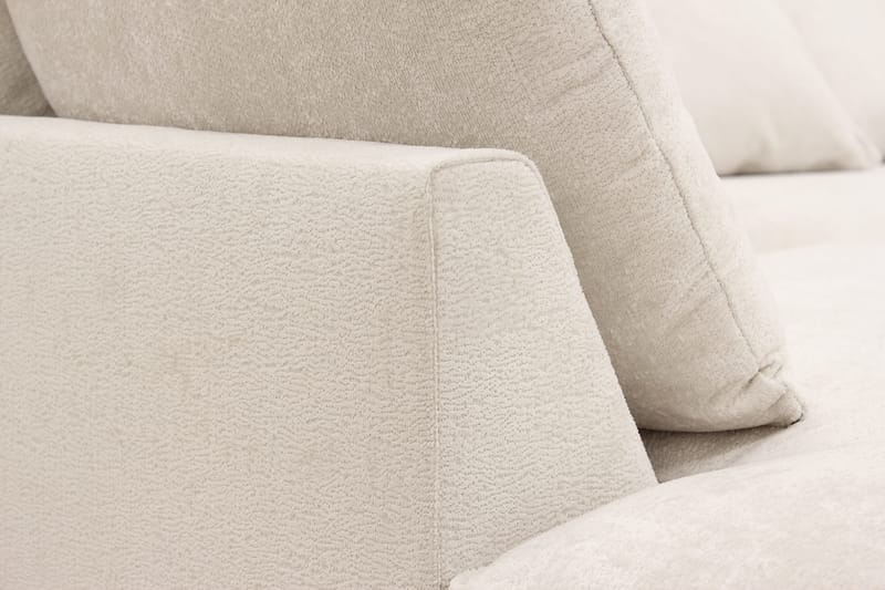 Rossita Lyx 6-sits Högervänd U-formad Extra djup Soffa med Divan och Schäslong i Chenille - Beige - Products - Möbler - Soffa - U-soffa