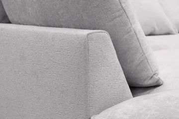 Rossita Lyx 6-sits Högervänd U-formad Extra djup Soffa med Divan och Schäslong i Chenille - Grå - Products - Möbler - Soffa - U-soffa