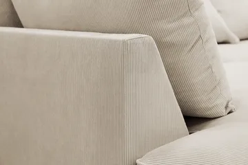Rossita Lyx 6-sits Högervänd U-formad Extra djup Soffa med Divan och Schäslong i Manchester - Kräm - Products - Möbler - Soffa - U-soffa