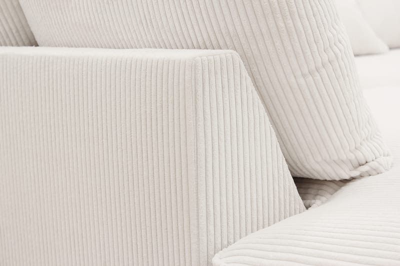 Rossita Lyx 6-sits Högervänd U-formad Extra djup Soffa med Divan och Schäslong i Manchester - Naturvit - Products - Möbler - Soffa - U-soffa