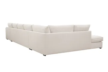 Rossita Lyx 6-sits Högervänd U-formad Extra djup Soffa med Divan och Schäslong i Manchester - Naturvit - Products - Möbler - Soffa - U-soffa