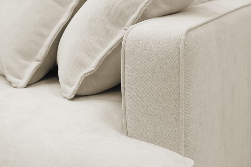 Rossita Lyx 6-sits Högervänd U-formad Extra djup Soffa med Divan och Schäslong i Tyg - Beige - Products - Möbler - Soffa - U-soffa