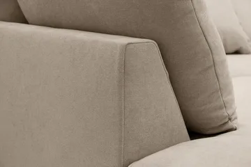 Rossita Lyx 6-sits Högervänd U-formad Extra djup Soffa med Divan och Schäslong i Tyg - Brun - Products - Möbler - Soffa - U-soffa