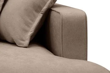 Rossita Lyx 6-sits Högervänd U-formad Extra djup Soffa med Divan och Schäslong i Tyg - Mörkbrun - Products - Möbler - Soffa - U-soffa
