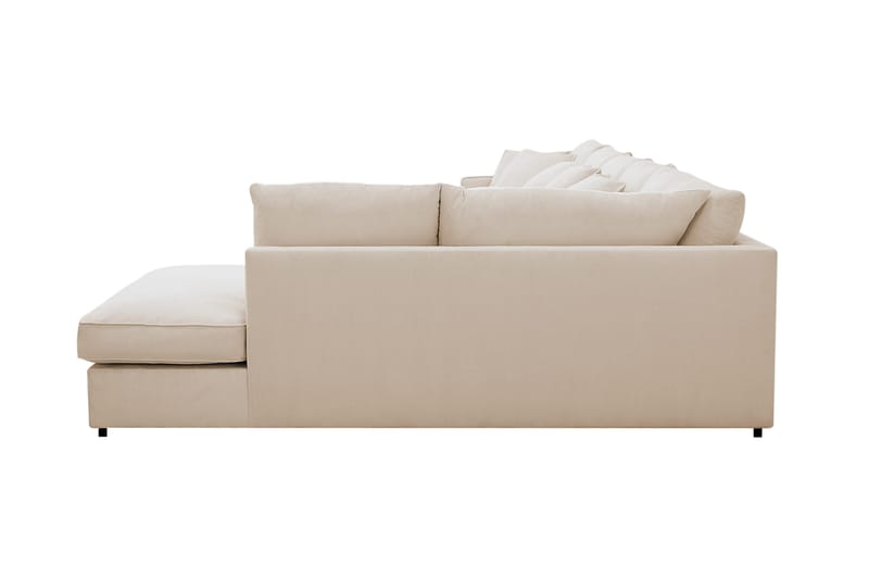 Rossita Lyx 6-sits Vänstervänd U-formad Extra djup Soffa med Divan och Schäslong i Manchester - Beige - Products - Möbler - Soffa - U-soffa