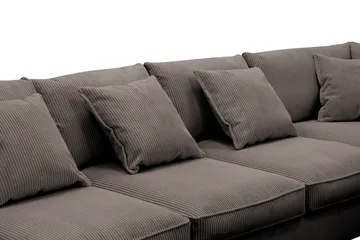 Rossita Lyx 6-sits Vänsterv änd U-formad Extra djup Soffa med Divan och Schäslong i Manchester - Brun - Products - Möbler - Soffa - U-soffa